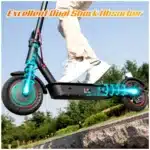 Evercross EV10K Pro electric scooter folded for portability Evercross EV10K Pro electric scooter app control screen Evercross EV10K Pro electric scooter urban commuting Evercross EV10K Pro electric scooter lightweight design Evercross EV10K Pro electric scooter side profile