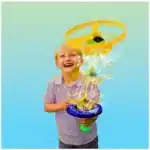 Gazillion Sky Bubbles bubble launcher creating a sky full of bubbles. Fun for kids!