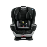 Graco Extend2Fit Convertible Car Seat rear-facing view Graco Extend2Fit Convertible Car Seat forward-facing 4–65 lb Graco Extend2Fit Convertible Car Seat 2-in-1 design, Titus Graco Extend2Fit Convertible Car Seat buckle and padding close-up Graco Extend2Fit Convertible Car Seat installed in vehicle