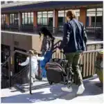 Graco Ready2Jet Compact Stroller automatic fold in action Graco Ready2Jet Compact Stroller folded for travel Graco Ready2Jet Compact Stroller side profile compact design Graco Ready2Jet Compact Stroller handle and canopy detail Graco Ready2Jet Compact Stroller travel-ready design