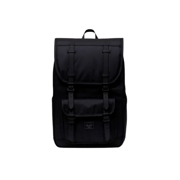Herschel backpack front view with classic design Herschel backpack interior compartments and laptop sleeve Herschel backpack durable fabric and padded straps Herschel backpack side profile for daily commute Herschel backpack branding detail and zipper pulls