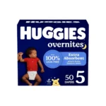 Huggies diapers for gentle baby comfort Huggies diapers with reliable leak protection Huggies diapers secure fit for active babies Huggies diapers baby care diapering essentials Huggies diapers brand packaging front view