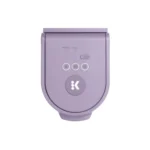 Violet Keurig K-Mini Go single-serve coffee maker, compact design, perfect for small spaces.