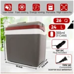 Koolatron mini fridge compact design front view Koolatron mini fridge interior with snacks and drinks Koolatron mini fridge for dorm room or office desktop Koolatron mini fridge energy-efficient countertop unit Koolatron mini fridge portable travel and home use