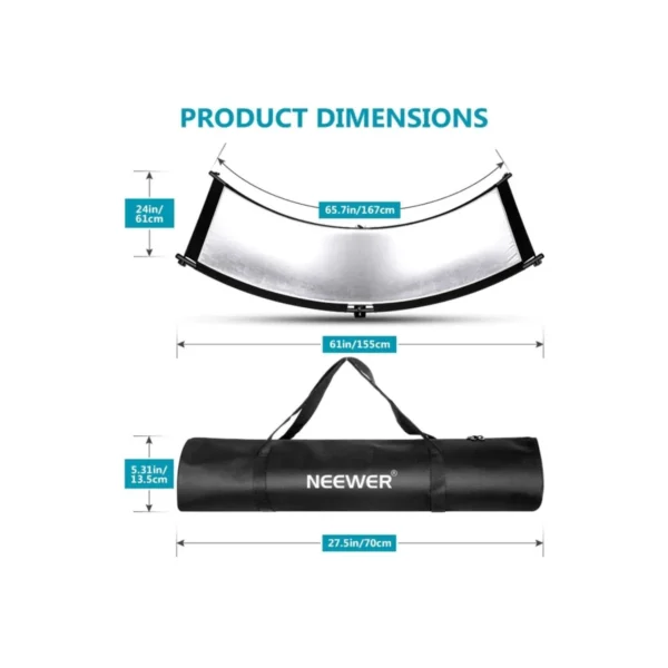 NEEWER camera accessory close-up detail NEEWER camera accessory in studio setup Travel-ready NEEWER camera accessory on desk NEEWER camera accessory with DSLR and lenses Packaging and contents of NEEWER camera accessory