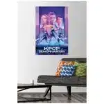 Trends International poster wall art close-up print Framed Trends International poster in modern living room Trends International poster design details and colors Home office decor with Trends International poster Trends International poster size comparison on wall