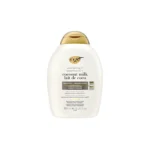 OGX Nourishing Coconut Shampoo 385ml bottle front OGX Nourishing Coconut Shampoo for hydrating dry hair OGX Nourishing Coconut Shampoo sulfate-free formula OGX Nourishing Coconut Shampoo adds shine and softness OGX Nourishing Coconut Shampoo with coconut milk