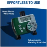 Orbit 50021 sprinkler kit with Blu-Lock tubing system Installing Orbit 50021 sprinkler kit for in-ground lawn Orbit 50021 sprinkler kit 2-zone digital hose timer Orbit 50021 sprinkler kit for garden irrigation setup Weather-ready Orbit 50021 sprinkler kit components