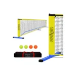 portable pickleball net for driveway and backyard play portable pickleball net regulation size with stable frame portable pickleball net quick setup with carry bag portable pickleball net for outdoor practice and family games portable pickleball net durable design for home courts