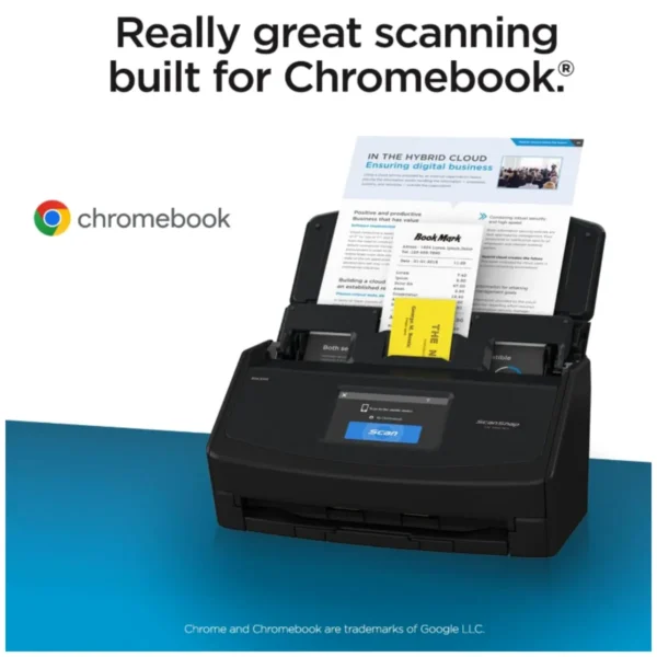 ScanSnap iX1600 Chromebook Edition wireless duplex scanner ScanSnap iX1600 Chromebook Edition for ChromeOS document scanning ScanSnap iX1600 Chromebook Edition home office receipt organizer ScanSnap iX1600 Chromebook Edition fast color PDF scanning ScanSnap iX1600 Chromebook Edition efficient workflow setup