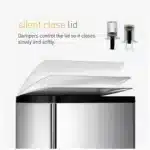 simplehuman home accessory on modern kitchen counter simplehuman home accessory brushed steel detail simplehuman home accessory packaging and branding simplehuman home accessory in bathroom organizer setup simplehuman home accessory size and finish closeup