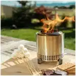 Solo Stove Mesa Solo Stove Mesa Tabletop Fire Pit with Stand | Low Smoke Outdoor Mini Fire for Urban & Suburbs | Fueled by Pe