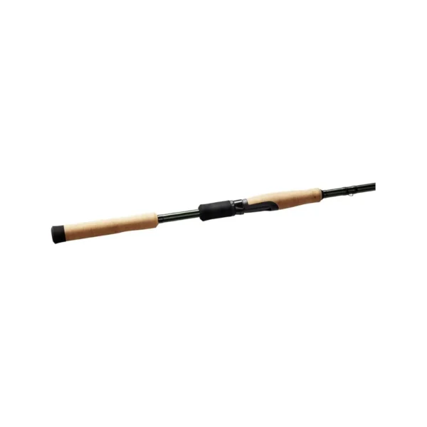 St. Croix fishing rod close-up of guides and finish Angler casting with St. Croix fishing rod from shore St. Croix fishing rod handle and reel seat detail Travel-ready St. Croix fishing rod in protective sleeve Lightweight St. Croix fishing rod for freshwater trips