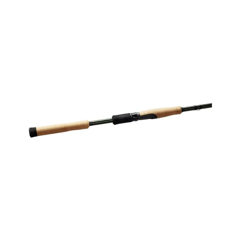 St. Croix fishing rod close-up of guides and finish Angler casting with St. Croix fishing rod from shore St. Croix fishing rod handle and reel seat detail Travel-ready St. Croix fishing rod in protective sleeve Lightweight St. Croix fishing rod for freshwater trips