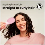 Millennial Pink Tangle Teezer Ultimate Detangler Brush effortlessly detangles wet or dry hair, reducing breakage.