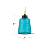2-pack TIKI Brand Convertible Torches in black and orange. Transforms from full-size to garden or table torch.