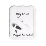 Locker Whiteboard with Magnets mounted inside locker Locker Whiteboard with Magnets close-up surface Locker Whiteboard with Magnets holding notes and reminders Locker Whiteboard with Magnets slim design for small spaces Locker Whiteboard with Magnets easy install view