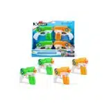 Four ZURU Stealth Soaker water blaster toys, perfect for summer fun in Toronto, Oakville, and Mississauga.