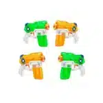 Four ZURU Stealth Soaker water blaster toys, perfect for summer fun in Toronto, Oakville, and Mississauga.