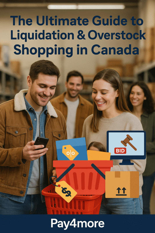 Happy shoppers finding liquidation shopping in Canada – Save up to 90% at Pay4more