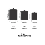 10 Strawberry Street Chinoiserie 3 Piece Canister Set, White/Blue
