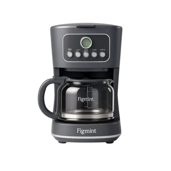 12 Cup Programmable Coffee Maker Gray – Figmint™