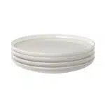 4pc 6" Appetizer Plates Light Gray - RE