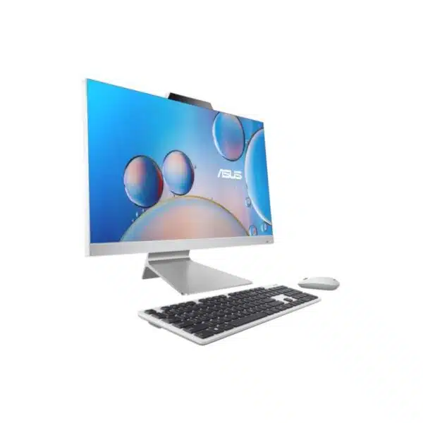 Asus M3702WFA AiO 27 All-in-One Desktop Computer, AMD Ryzen 3 7320U, 27 NanoEdge Display, 16GB LPDDR5 RAM, 512GB PCIe SSD, Wireless Keyboard and Mouse, M3702WFAK-CSR3-CB