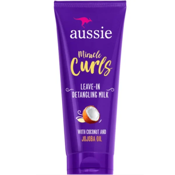 Aussie Miracle Curls with Coconut Oil, Paraben Free Detangling Milk Treatment, 8.4 fl oz