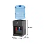 Avalon Premium Hot/Cold Top Loading Countertop Water Cooler Dispenser With Child Safety Lock. UL/Energy Star Approved- Black