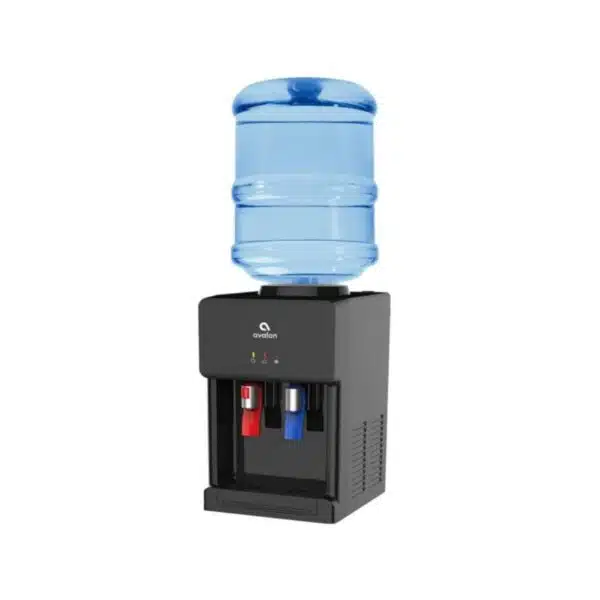 Avalon Premium Hot/Cold Top Loading Countertop Water Cooler Dispenser With Child Safety Lock. UL/Energy Star Approved- Black
