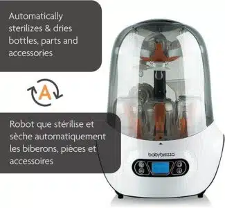 Baby Brezza Bottle Sterilizer Dryer - Electric Steam Sterilizer Machine for Plastic and Glass Bottles, & Baby Product Parts & Accessories - Universal Fit