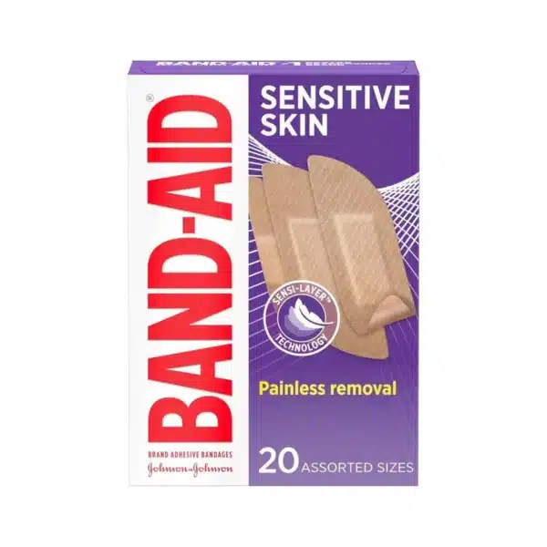 Band-Aid for Sensitive Skin Assorted Sizes Adhesive Bandages