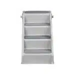 Basics Foldable Non-Slip Pet Stairs, Steps for Dogs and Cats, 23.90" x 16.10" x 19.76", Grey