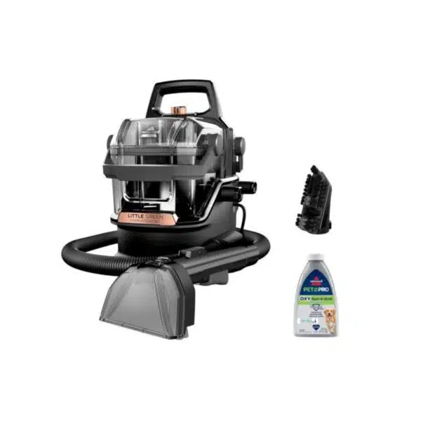 BISSELL Little Green HydroSteam Multi-Purpose Portable Carpet and Upholstery Cleaner, Car and Auto Detailer, 3618B