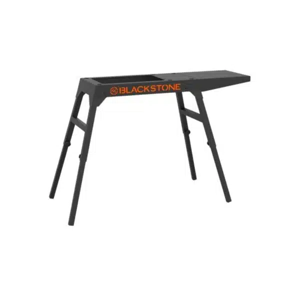 Blackstone Signature Griddle Accessories - Custom Designed for Blackstone 17 inch/22 inch Tabletop Grill - Portable Griddle Table, Legs and Shelf - Adjustable Legs - Camping Table - Black
