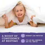 Brand - Mama Bear Girl's Nighttime Underwear for Bedwetting, Overnight Protection, Hypoallergenic, Size S/M (38-65 lbs), 44 Count, White