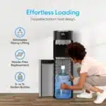 Brio Bottom Loading Water Cooler Water Dispenser ? Essential Series - 3 Temperature Settings - Hot, Cold & Cool Water - UL/Energy Star Approved