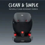 BRITAX Highpoint Backless Belt-Positioning Booster Seat, SafeWash Black Ombre