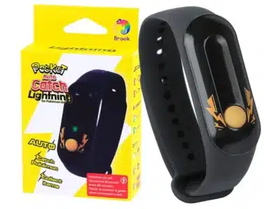 Brook Pocket Auto Catch Lightning - Simple and Easy to Use by Lightning LED Lights, Auto Spin and Catching Pocket Monsters, Collecting Items, Wristband Bracelet Accessory