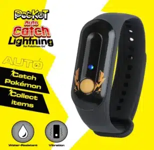 Brook Pocket Auto Catch Lightning - Simple and Easy to Use by Lightning LED Lights, Auto Spin and Catching Pocket Monsters, Collecting Items, Wristband Bracelet Accessory