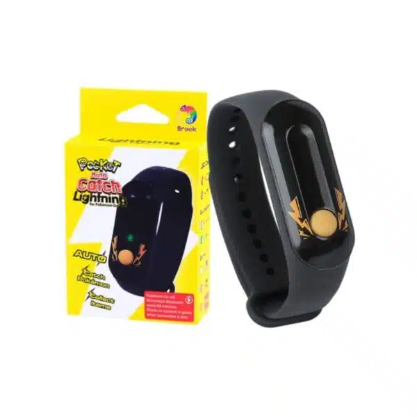 Brook Pocket Auto Catch Lightning - Simple and Easy to Use by Lightning LED Lights, Auto Spin and Catching Pocket Monsters, Collecting Items, Wristband Bracelet Accessory