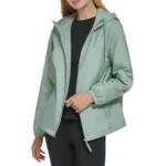 Calvin Klein Womens Womens Zip Front Windbreaker