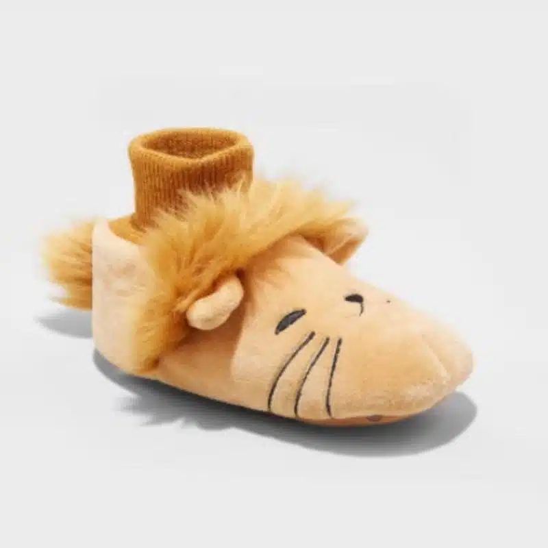 Cat & Jack Leo Lion Slippers, XL 11-12