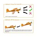 CKYSCHN WLtoys A160 J3 RC Plane, 5 Channel RC Airplanes with 3D/6G Mode, 3D Brushless RC Planes with 2 Batteries, 2.4G Remote Control Airplanes Gifts for Adults
