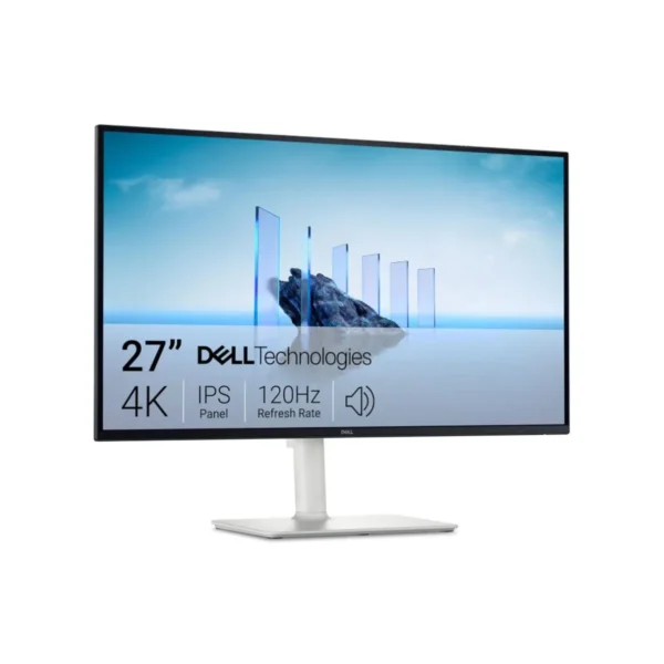 Dell 27 Plus 4K Monitor - S2725QS - 27-inch 4K (3840 x 2160) 120Hz 16:9 Display, IPS Panel, AMD FreeSync Premium, sRGB 99%, Integrated Speakers, 1500:1 Contrast Ratio, Comfortview Plus - Ash White