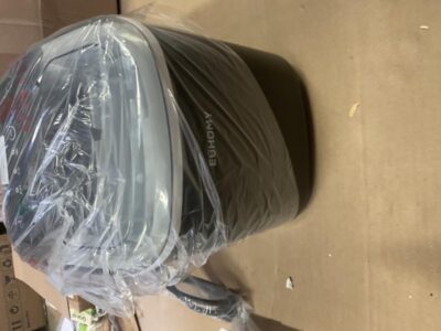 EUHOMY Countertop Ice Maker Machine with Handle, 26lbs in 24Hrs, 9 Ice Cubes Ready in 6 Mins, Auto-Cleaning Portable Ice Maker with Basket and Scoop, for Home/Kitchen/Camping/RV. (Black)