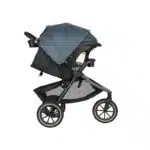Evenflo Folio3 Stroll and Jog Travel System with LiteMax 35 Infant Car Seat (Skyline Blue)