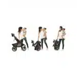 Evenflo Folio3 Stroll and Jog Travel System with LiteMax 35 Infant Car Seat (Skyline Blue)