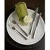 FORTESSA Bistro 18/10 Stainless Steel Flatware, 20 Piece Place Setting with Table Knives, Forks and Spoons (Service for 4), Dishwasher-Safe, Mirrored
